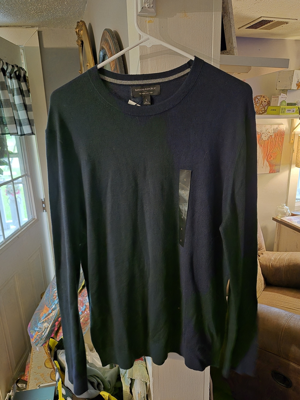 Banana Republic Dark Navy Crewneck Sweater